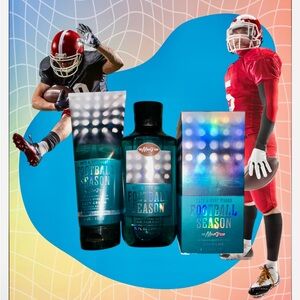 Football Season Body Cream, Shower Gel and Cologne Set.